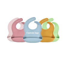 Private Label Baby Products Free Sample Lovely Infants Bibs Funny Silicone Baby Bib